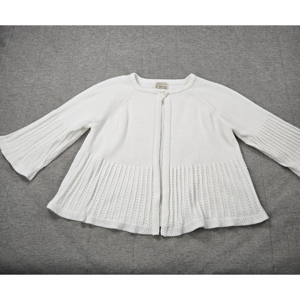 Company Collection Women's Single Button Cardigan 3/4 Sleeve Sweater XL READ‎